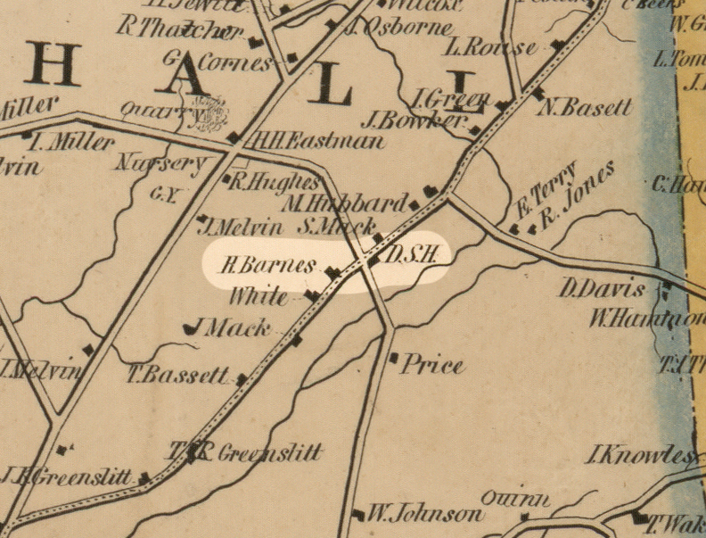 1853 Oneida County Map Mar-1 Excerpt